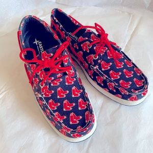Official Eastland MLB Res Sox Boat Shoes